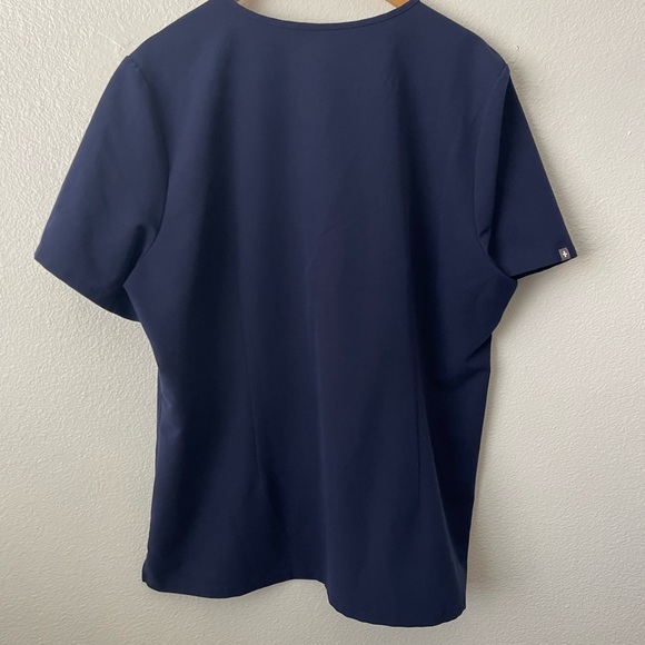 FIGS Casma Pocket Scrub Top Blue  V-Neck Technical Collection Women's Sz XXL - Picture 4 of 7